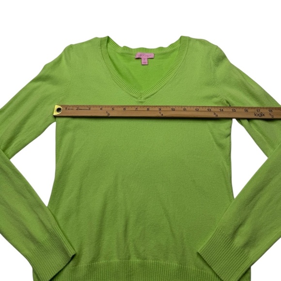 Lily Pulitzer Lime Green Sweater Sz S - Picture 9 of 10
